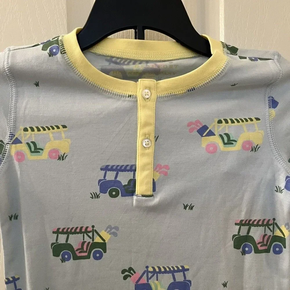 The Beaufort Bonnet Company TBBC Sutton's Short Sleeve Pajama Set Golf SZ 6 NWT